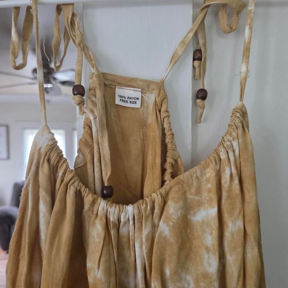 Unbranded Women's Yellow and Gold Dress